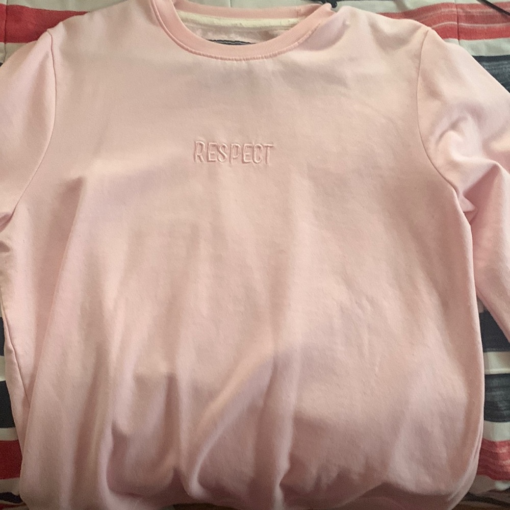 pink respect sweatshirt